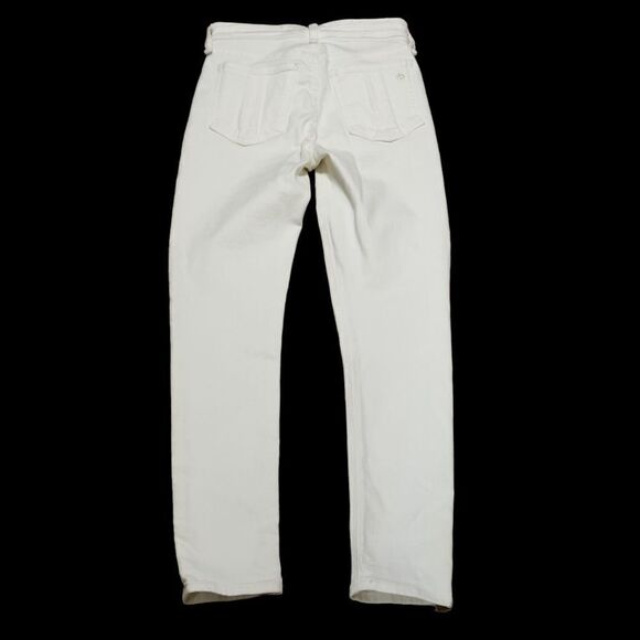 rag & bone Nina High Rise Ankle Skinny Jeans White Size 24 - Picture 3 of 14